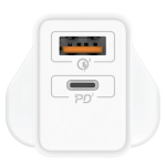 Momax UM56UKW ONEPLUG 25W雙輸出快速充電器 (白色)